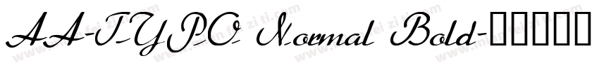 AA-TYPO Normal Bold字体转换